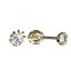 BG zlaté náušnice s diamanty 869 Žluté zlato - 585 Diamant lab-grown
