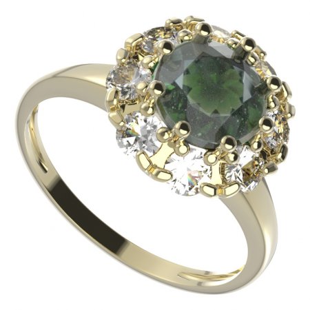 BG prsten kulatý 472-I - Kov: Stříbro 925 - rhodium, Kámen: Granát