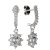 BG zlaté náušnice s diamanty 627 Bílé zlato - 585 Diamant lab-grown