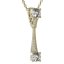 BG zlatý diamantový přívěšek 985 Žluté zlato - 585 Diamant lab-grown