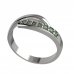 BG prsten přírodní granát  918 - Kov: Stříbro 925 - rhodium, Kámen: Granát