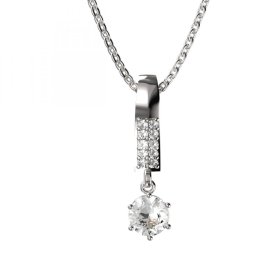 BG zlatý přívěšek 1294 Bílé zlato - 585 Diamant