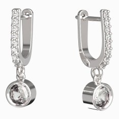 BG zlaté náušnice 771 Bílé zlato - 585 Diamant
