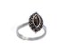 BG prsten s granátem  261 - Kov: Bílé zlato - 585, Kámen: Granát
