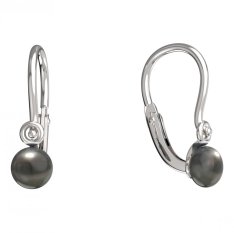 BeKid dětské náušnice 1290 s perlou Bílé zlato - 585