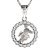 BG zlatý přívěšek Panna 044 Bílé zlato - 585 Diamant