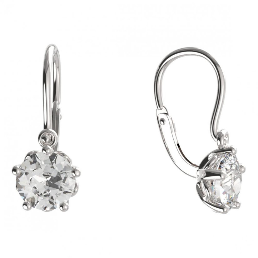 BeKid dětské náušnice 875 Bílé zlato - 585 Diamant