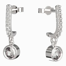BG zlaté náušnice 771 Bílé zlato - 585 Diamant