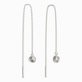 BeKid dětské náušnice 769 Bílé zlato - 585 Diamant