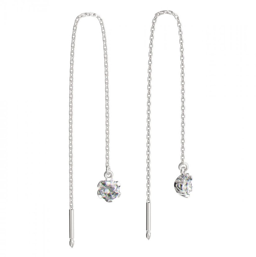 BeKid dětské náušnice 870 Bílé zlato - 585 Diamant