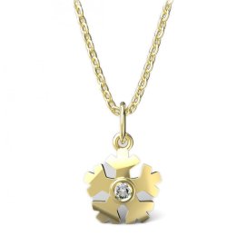 BeKid dětský přívěšek hvězdička 1284 Žluté zlato - 585 Diamant