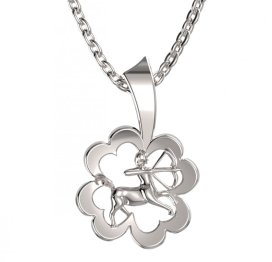 BG zlatý přívěsek 041 střelec Bílé zlato - 585