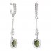 BG earring oval 498-B93 - Metal: Silver 925 - rhodium, Stone: Garnet