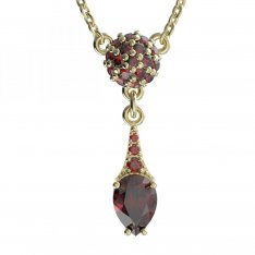 BG garnet necklace 637