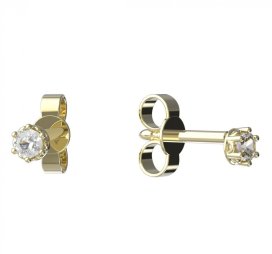 BeKid dětské náušnice 1292 Žluté zlato - 585 Diamant