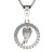 Zlatý přívěsek anděl s diamantem, bílé zlato 585 – 1176 (ZD4411762)