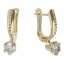 BG zlaté náušnice 870 Bílé zlato - 585 Diamant