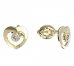 BeKid, Gold kids earrings -848 - Switching on: Brizura 0-3 roky, Metal: Yellow gold 585, Stone: White cubic zircon