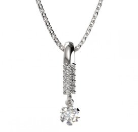 BG zlatý přívěšek 870 Bílé zlato - 585 Diamant