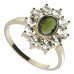 BG ring oval 018-I - Metal: Silver 925 - rhodium, Stone: Garnet