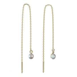 BeKid dětské náušnice 1290 s perlou Žluté zlato - 585