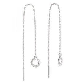 BeKid dětské náušnice 836 Bílé zlato - 585 Diamant