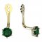 BeKid Gold earrings components 4 - Metal: White gold 585, Stone: White cubic zircon