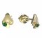 BeKid, Gold kids earrings -1272 - Switching on: Brizura 0-3 roky, Metal: Yellow gold 585, Stone: White cubic zircon