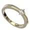 BG zlatý diamantový prstýnek 1441 /zásnubní-snubní/ - Kov: Bílé zlato 585, Kámen: Diamant lab-grown