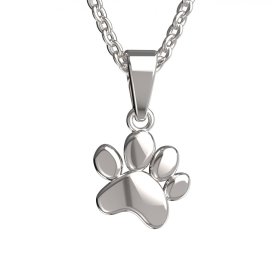 BeKid zlatý přívěšek - tlapka1368 Bílé zlato - 585