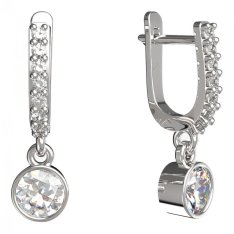 BG zlaté náušnice 723 Bílé zlato - 585 Diamant