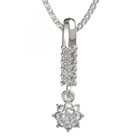 BG zlatý přívěšek 886 Bílé zlato - 585 Diamant