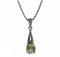 BG pendant drop stone  494-G - Metal: Silver 925 - rhodium, Stone: Garnet