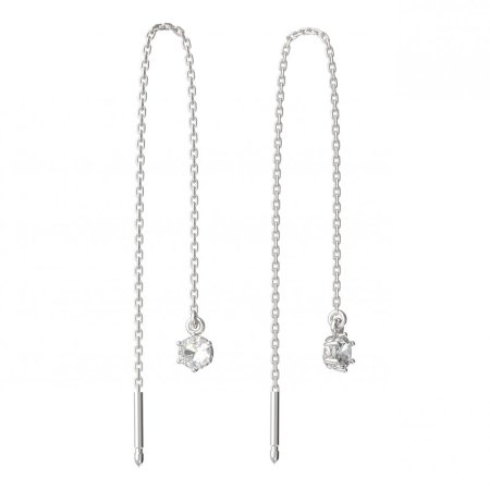 BeKid dětské náušnice 1293 Bílé zlato - 585 Diamant