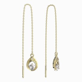 BeKid dětské náušnice 1242-3,5 Žluté zlato - 585 Diamant