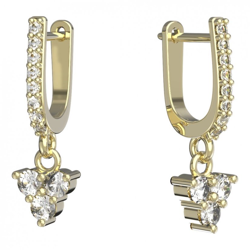 BeKid dětské náušnice 776 Žluté zlato - 585 Diamant