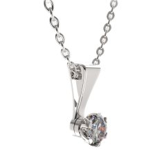 BG zlatý přívěšek 870 Bílé zlato - 585 Diamant
