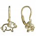 BeKid, Gold kids earrings -1158 - Switching on: Brizura 0-3 roky, Metal: Yellow gold 585, Stone: Diamond