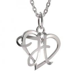 BG zlatý přívěsek písmenko H - 1417 Bílé zlato - 585