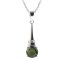 BG přívěs kruhového tvaru 474-C Stříbro 925 - rhodium Granát