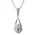BG zlatý přívěšek  638 Bílé zlato - 585 Diamant