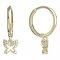 BeKid, Gold kids earrings -846 - Switching on: Brizura 0-3 roky, Metal: Yellow gold 585, Stone: White cubic zircon