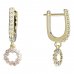 BeKid, Gold kids earrings -855 - Switching on: English, Metal: Yellow gold 585, Stone: Pink cubic zircon