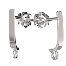 BG zlatý závěs dámské náušnice /90 Bílé zlato - 585