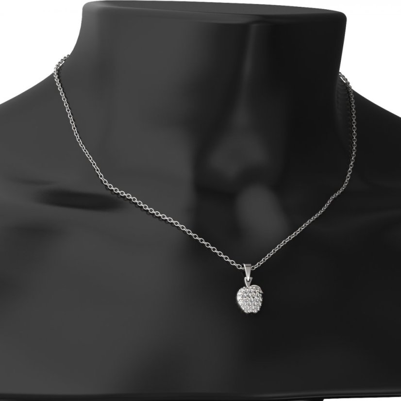 BG zlatý diamantový přívěšek - Jablko 801 Růžové zlato 585 (30-90dní) Diamant lab-grown