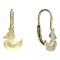BeKid, Gold kids earrings -1275 - Switching on: Brizura 0-3 roky, Metal: Yellow gold 585, Stone: White cubic zircon