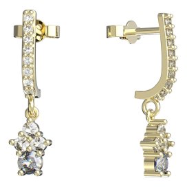 BeKid dětské náušnice 159 Žluté zlato - 585 Diamant
