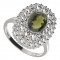 BG ring oval 251-I - Metal: Silver 925 - rhodium, Stone: Garnet