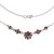 BG náhrdelník 010 Stříbro 925 - rhodium Granát