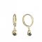 BeKid dětské náušnice 1242 s černou perlou - Zapínání: Kruhy 12 mm, Kov: Žluté zlato 585, Kámen: Diamant